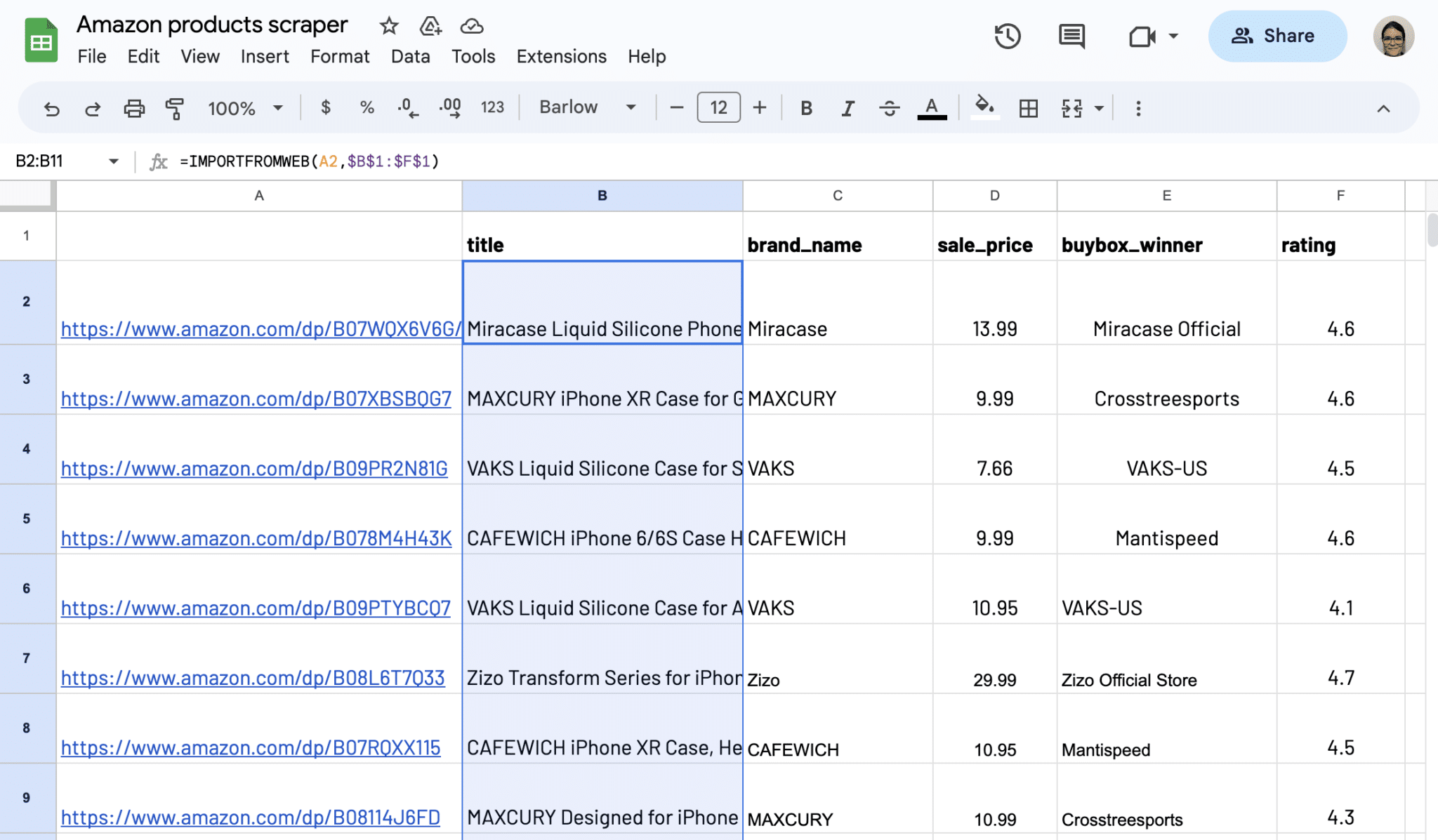 Drag down formula to copy