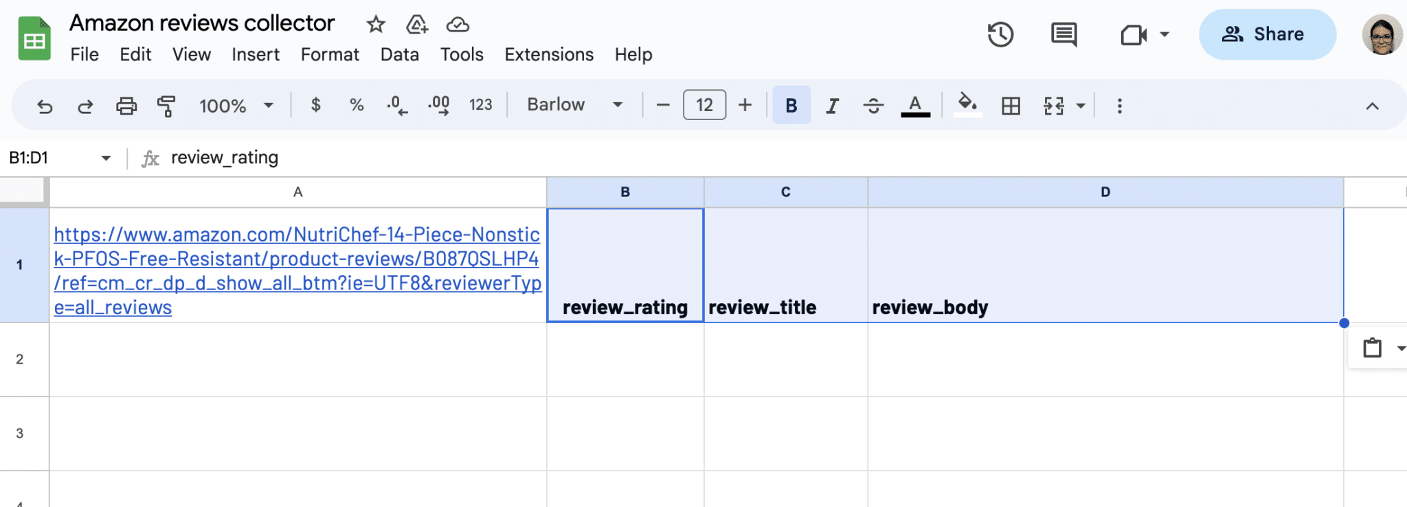 Input data selectors